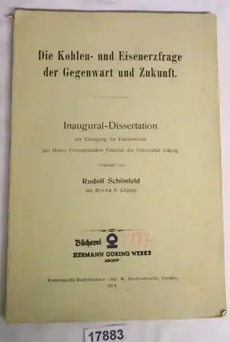 La question du charbon et du minerai de fer du présent et de l'avenir - thèse d'inauguration pour la thèse de doctorat de la Haute Autorité