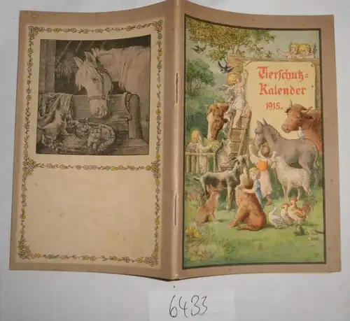 Tierschutz Kalender 1915