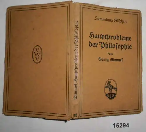Principaux problèmes de philosophie - Collection Göschen