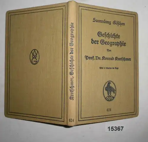 Histoire de la géographie - Collection Göschen Band 624