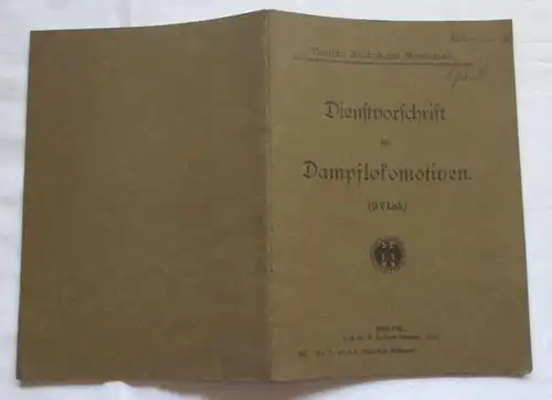 Dienstvorschrift für Dampflokomotiven (DV Lok.)