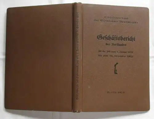 Geschäftsbericht des Vorstandes für die Zeit vom 01.01.1927 bis 31.12.1927
