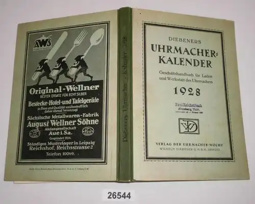 Calendrier des horlogers Voleber 1928 - Manuel d'affaires pour le magasin et l'atelier du horloger