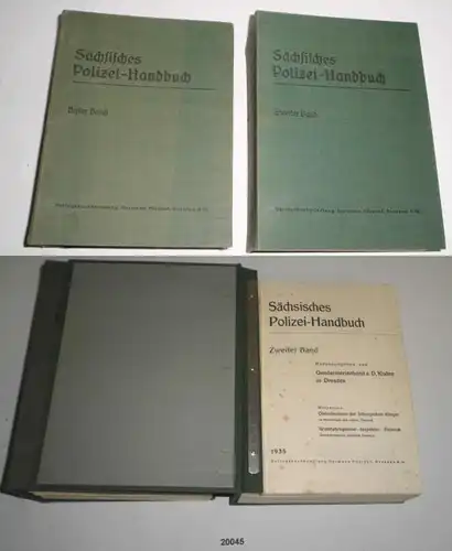 Sächsisches Polizeihandbuch, Erster und Zweiter Band