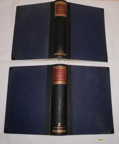 Dictionnaire manuel de toute la technique et de ses sciences de l'aide (complètement 2 volumes)