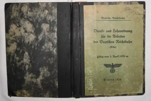 Deutsche Reichsbahn - Organisation du service et des salaires pour les ouvriers de Deutscher Reisbühl (Dilo)