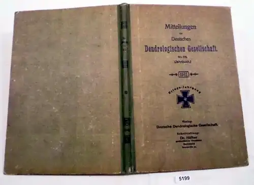 Communications de la Deutsche Dendrologische Gesellschaft Nr. 54 (Annuaire) millésime 1941