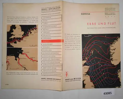 Geophysik: Ebbe und Flut, die Gezeiten und ihre Entstehung - Volk und Wissen Sammelbücherei, Natur und Wissen Serie J Ba