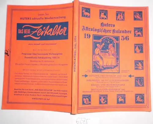 Calendrier astrologique de Huter 1956.
