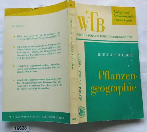 Géographie végétale (livres de poche scientifiques WTB Band 35)