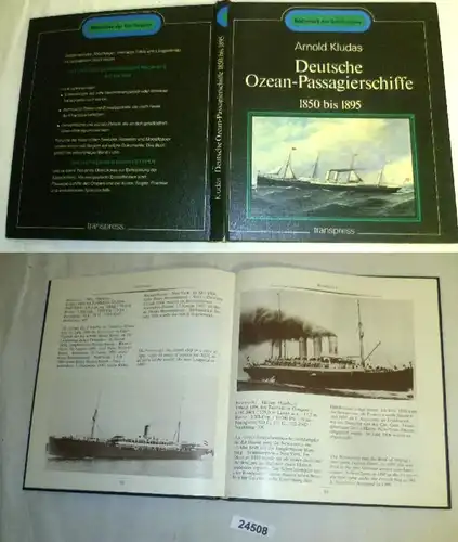 Navires allemands de passage de l'océan 1850 à 1895
