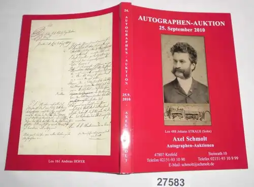 Autographen-Auktion 25. September 2010