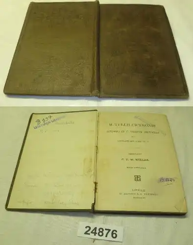 Bibliotheca Teubneriana: M. Tullii Ciceronis Actionis In C. Verrem Secundae Sive Accusationis Libri IV. V.