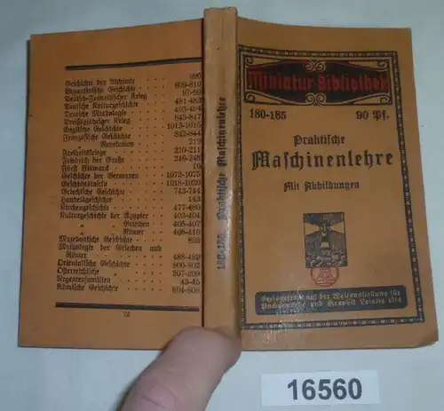 Enseignement pratique de la machine - Les lois de mécanique (Bibliothèque Miniature n° 180-185)