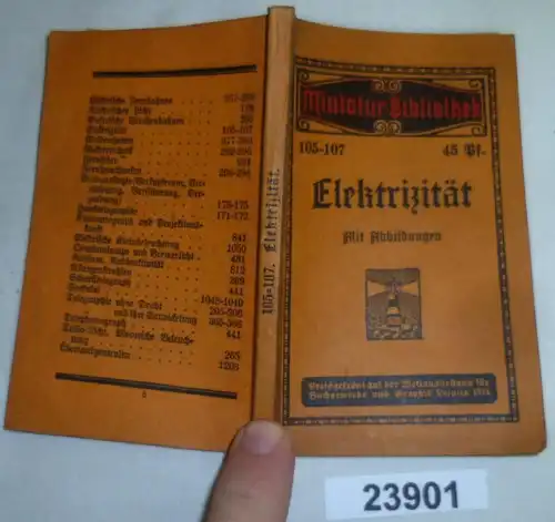 Elektrizität (Miniatur-Bibliothek Nr. 105-107)