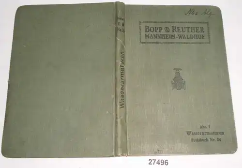 Bopp & Reuther Mannheim-Waldhof - Division 1 Robinets à eau - Prix n° 34