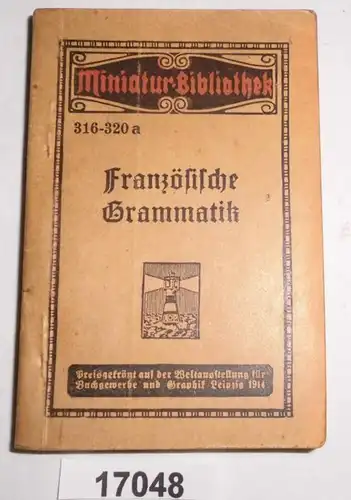 Grammaire française pour l'auto-enseignement (bibliothèque miniature 316-320a)