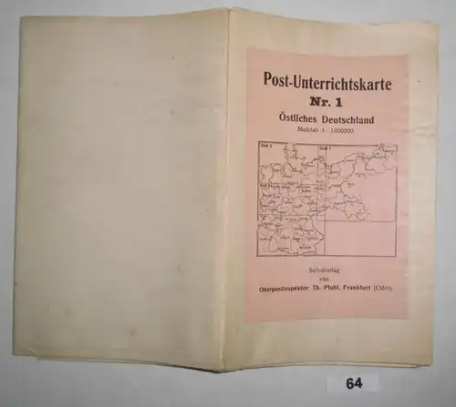 Post-Unterrichtskarte Nr. 1 Östliches Deutschland