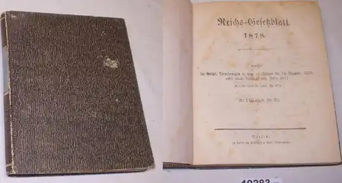 Reichs-Gesetzblatt 1878