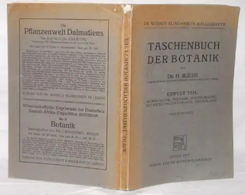 Livre de poche de la botanique, 1ère partie: Morphologie, Anatomie, Reproduction, Histoire du développement, Physiologie