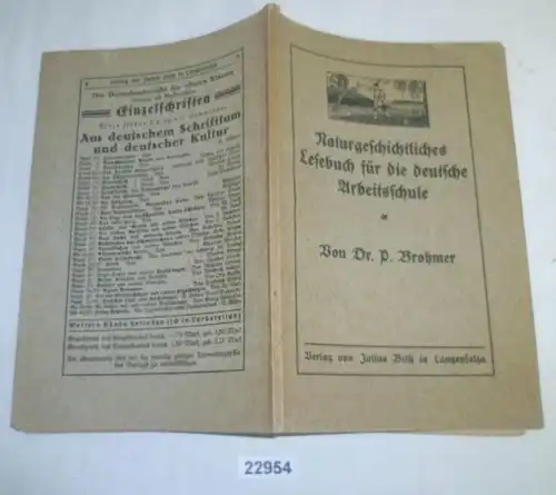 Naturgeschichtliches Lesebuch für die deutsche Arbeitsschule,