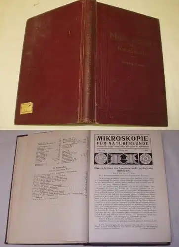 Microcospie pour les Amis de la Nature - VIIe millésime 1929 - Écritures de l'Association Libre des Ami de Microkostie