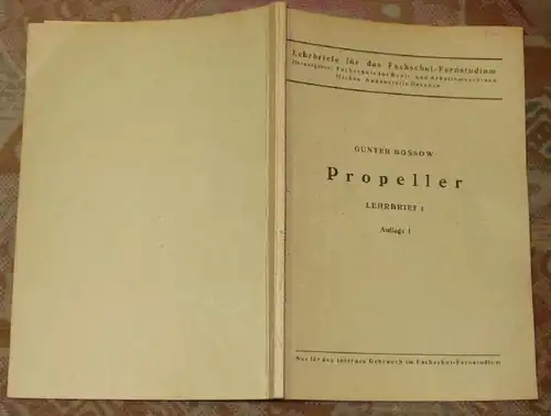 Propeller Lettre d'enseignement 1 - Edition 1