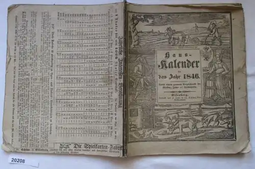 Calendrier de la maison pour l'année 1846