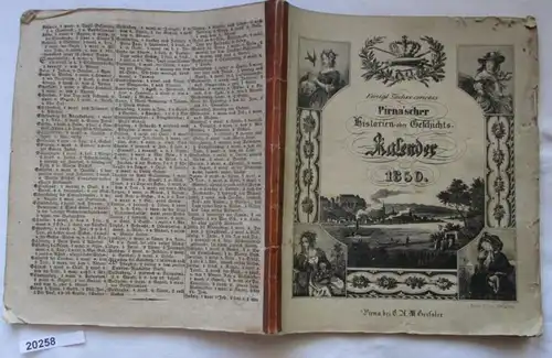Königl. Sächs. concessionirter Agenda de la maison et de l'histoire Pirnais 1850