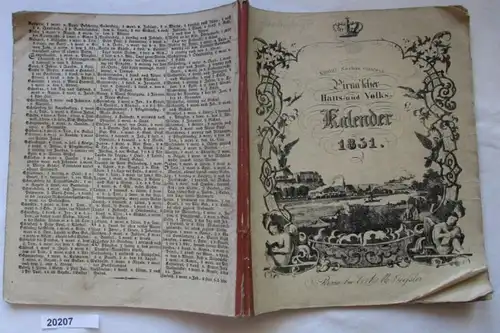 Königl. Sächs. concessionirter Agenda Pirnais de la Maison et du Peuple 1851