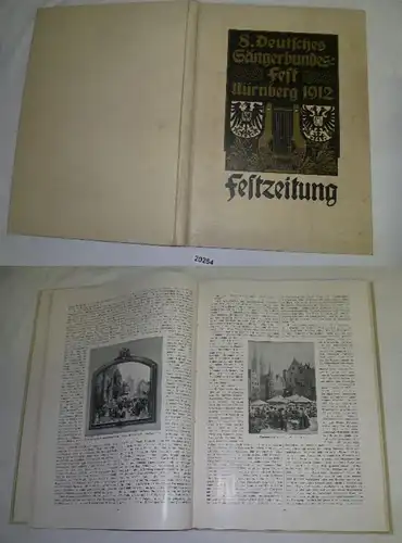 8. Festival allemand de Nuremberg 1912 Fête-Zeitung (Festzeitung) No. 1 à 11 complet