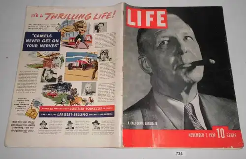 LIFE (Manuel américain publié par Henry Luce) 7 novembre 1938