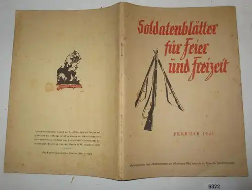 Soldatenblätter für Feier und Freizeit - Februar 1941