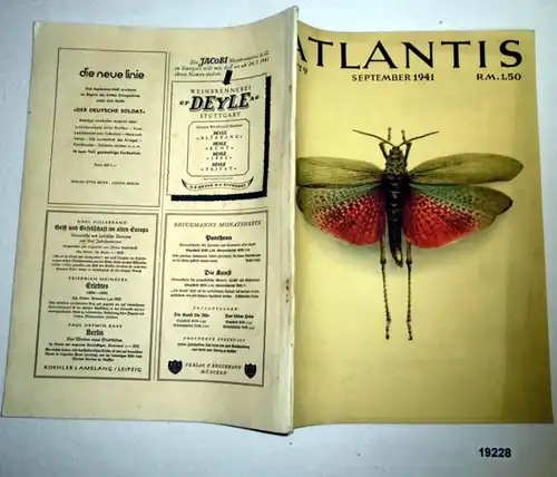 Atlantis Heft 9 Oktober 1941 - 13. Jahrgang