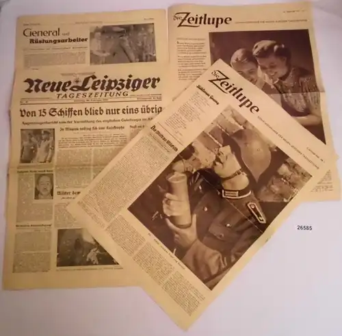 Nouveau quotidien de Leipzig n° 47 (dimanche 16 février 1941) avec supplément du dimanche "Loupe du temps"