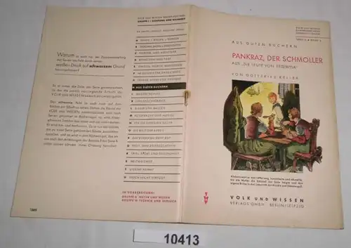 Pankraz, le Schmoller - De "Les gens de Seldwyla" (Volk et la connaissance de la poésie de collection et de vérité, série H, Ba