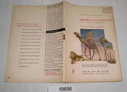 Tartarin aus Tarascon (Volk und Wissen Sammelbücherei Dichtung und Wahrheit, Serie H, Heft 16)