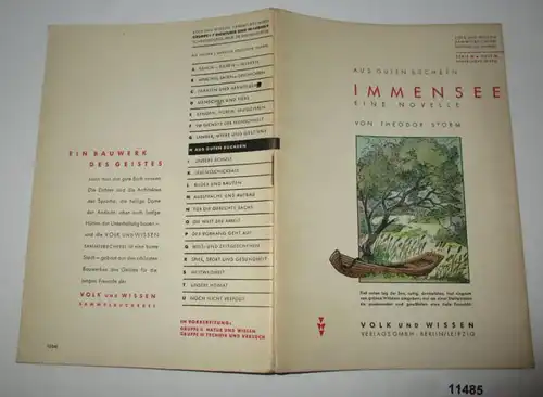 De bons livres: Immensee, une nouvelle (Volk et connaissance Livres de collection poésie et vérité, Série H, cahier 18)