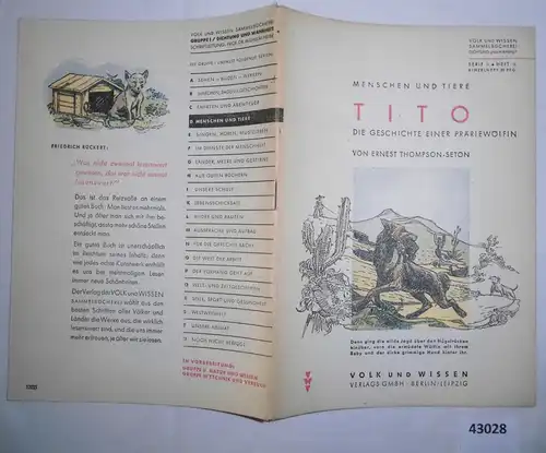 Hommes et animaux: Tito, l'histoire d'une loupe de prairie (de "prairies et leurs destins") - Peuple et connaissance Sa