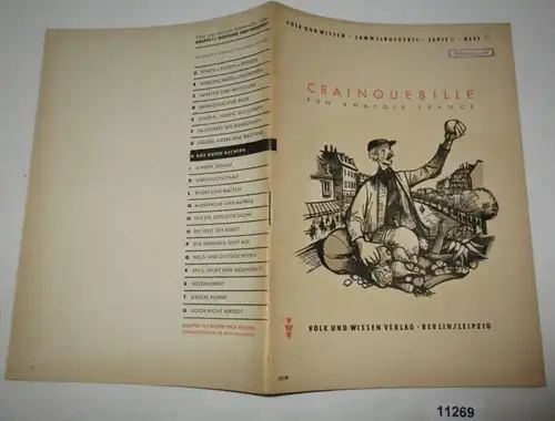 Crainquebille (Volk et connaissance Livres de collection Joint et vérité, Série H, cahier 31)