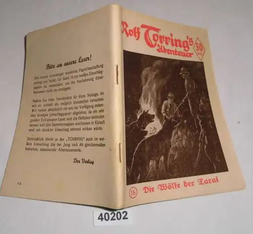 Rolf Torring 's Abenteuer Band 16: Die Wölfe der Tarai