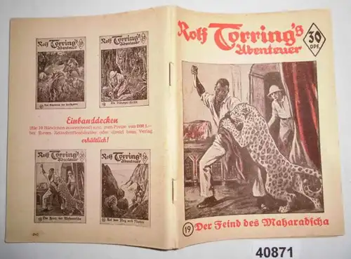 Rolf Torring 's Abenteuer Band 19: Der Feind des Maharadscha