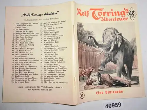 Rolf Torring 's Abenteuer Band 65: Eine Blutrache