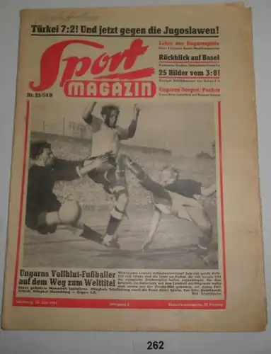 Sport Magazine n° 25/54 B - millésime 2, 24 juin 1954