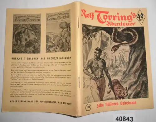 Rolf Torring Aventure Volume 108: Le secret de John Millner