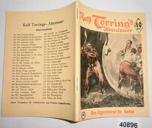 Rolf Torring Aventure Band 189: L'expérience Dr. Sotas