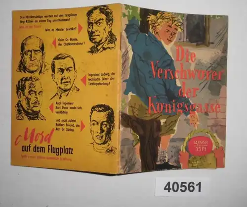 Die Verschwörer der Königsgasse (Kleine Jugendreihe Heft 14/1958)