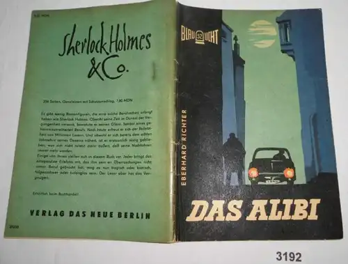 Das Alibi - Kriminalerzählung (Blaulicht Nummer 52)