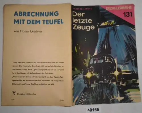 Der letzte Zeuge (Erzählerreihe Heft 131)