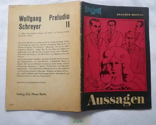 Aussagen - Kriminalerzählung (Reihe: Blaulicht Nr. 97)